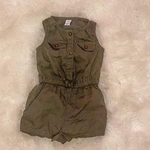 Olive green romper